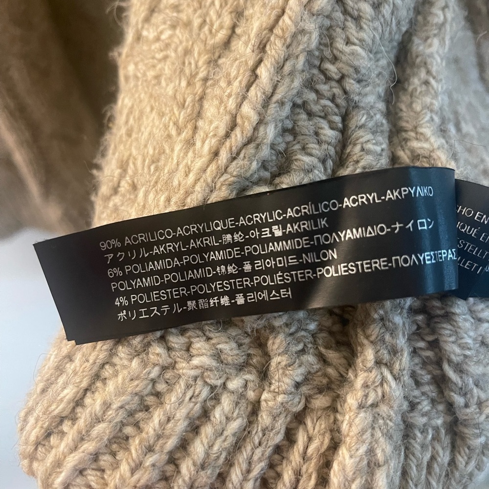 Zara oversized thick knit zippered jacket (new) - Picture 6 of 7